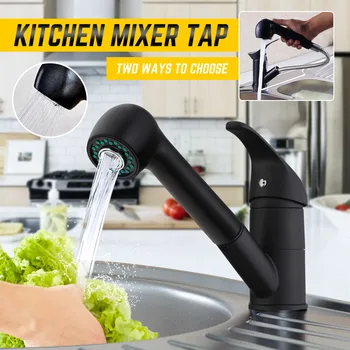 Xueqin Black Bathroom Kitchen Basin Faucet Single Handle Pull Out Spray Sink Tap Hot And Cold Water Crane Deck Mount Faucets
Xueqin Black Bathroom Kitchen Basin Faucet Single Handle Pull Out Spray Sink Tap Hot And Cold Water Crane Deck Mount Faucets