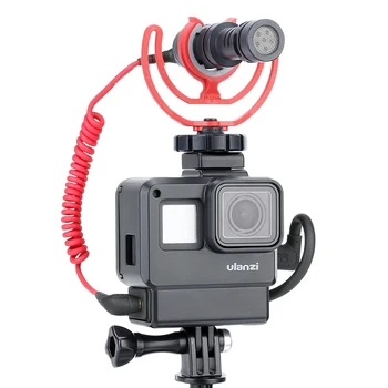 V2 GoPro Vlogging Case Frame Housing Shell Cage with Cold Shoe Mount for GoPro Hero 7 6 5 to Boya Videomicro Microphones
V2 GoPro Vlogging Case Frame Housing Shell Cage with Cold Shoe Mount for GoPro Hero 7 6 5 to Boya Videomicro Microphones
