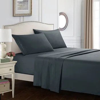 Grey Bedding Fitted sheet Flat sheet Pillowcase 3/4pcs Embroidery Comfort Deep Pocket Bed Sheet set Queen Dropshipping
Grey Bedding Fitted sheet Flat sheet Pillowcase 3/4pcs Embroidery Comfort Deep Pocket Bed Sheet set Queen Dropshipping