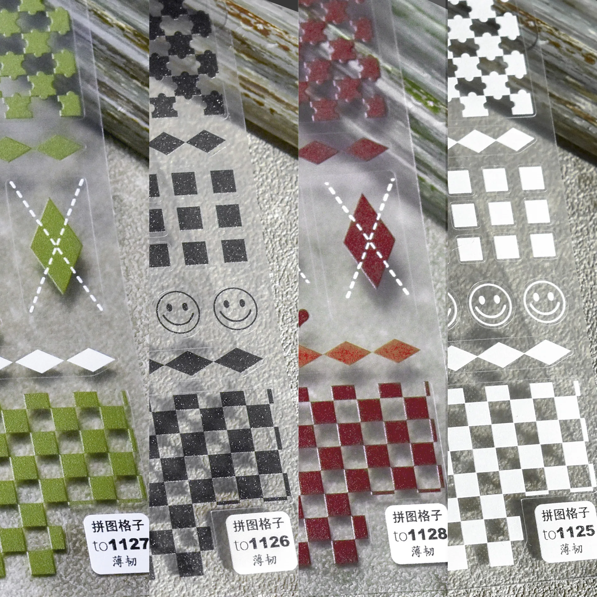 Puzzle Grid Background Nail Art Sticker Adhesive High Quality DIY Nail Art Decal Foil Decoration T-1125
Puzzle Grid Background Nail Art Sticker Adhesive High Quality DIY Nail Art Decal Foil Decoration T-1125
