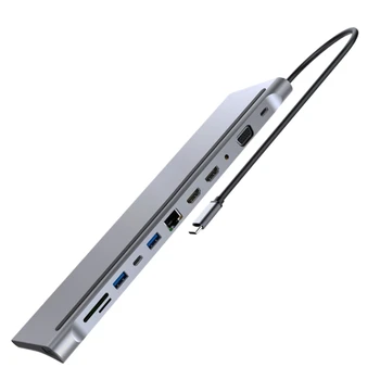 12 in 1 Stable MST Multi Sn Notebook Dock Type C to HDMI + VGA + USB HUB Dual HDMI
12 in 1 Stable MST Multi Sn Notebook Dock Type C to HDMI + VGA + USB HUB Dual HDMI