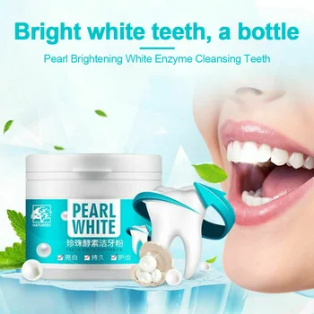 70g Protection Health Brightening Teeth Cleaning Powder Pearl Enzyme Stain Remover Oral Care Mouth Fresh Breath Grooming
70g Protection Health Brightening Teeth Cleaning Powder Pearl Enzyme Stain Remover Oral Care Mouth Fresh Breath Grooming