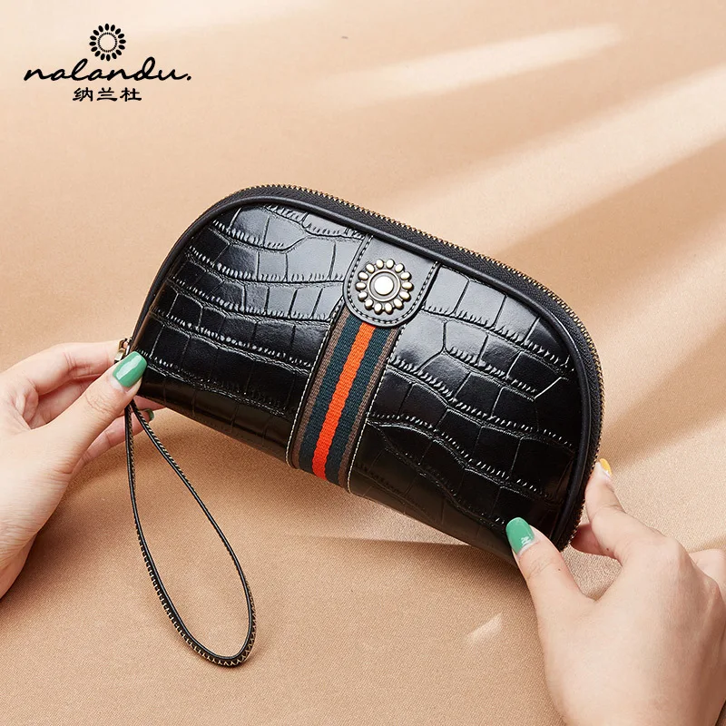 Nalan Du Cowhide Hand Bag Women's 2020 New Style Women's Crocodile Pattern Wallet Clutch Bag
Nalan Du Cowhide Hand Bag Women's 2020 New Style Women's Crocodile Pattern Wallet Clutch Bag