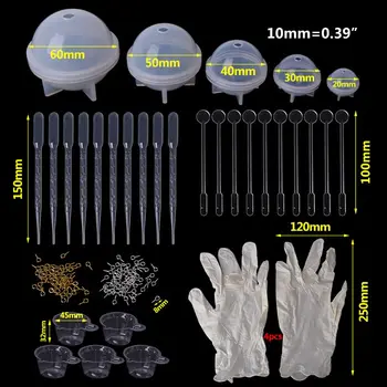 1 Set Epoxy Resin Kit DIY Jewelry Making Tools Necklace Pendant Clasp Silicone Mold Sphere Ball 20/30/40/50/60mm Cup Disposable
1 Set Epoxy Resin Kit DIY Jewelry Making Tools Necklace Pendant Clasp Silicone Mold Sphere Ball 20/30/40/50/60mm Cup Disposable