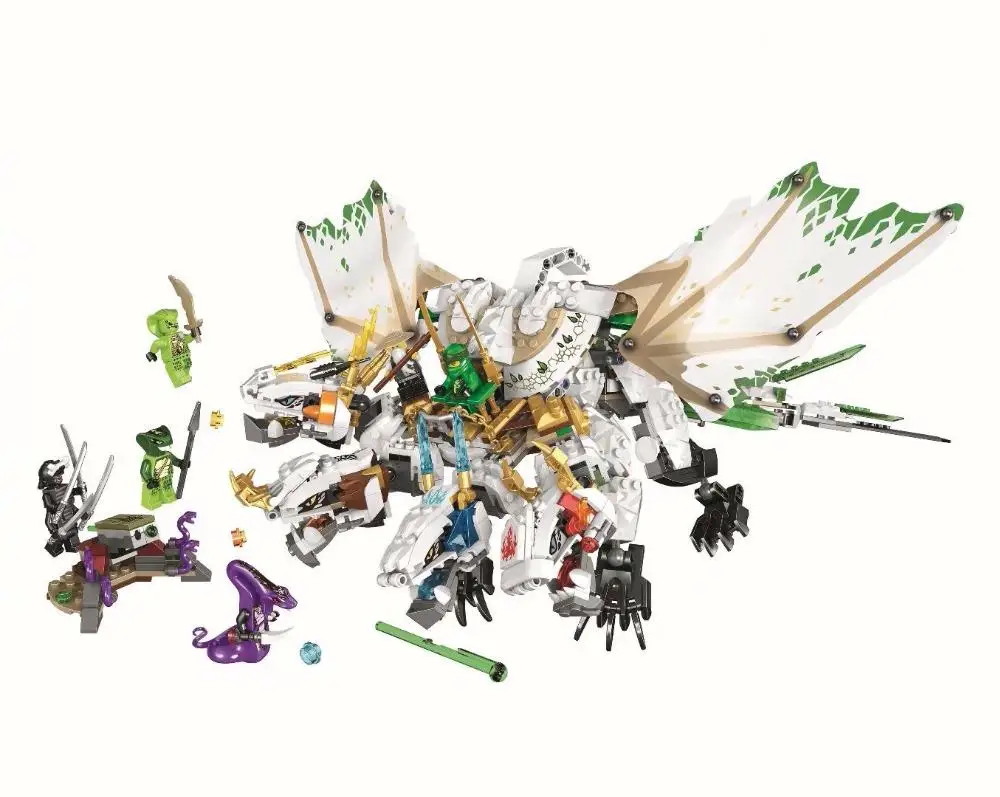 legoinglys Ninja The Ultra Dragon Movie Flying mecha dragon Transformation DIY Building Block Sets Ninjagoes 70679
legoinglys Ninja The Ultra Dragon Movie Flying mecha dragon Transformation DIY Building Block Sets Ninjagoes 70679
