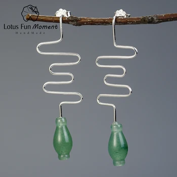 Lotus Fun Moment Real 925 Sterling Silver Natural Aventurine Handmade Fine Jewelry Vase Long Dangle Earrings for Women Bijoux
Lotus Fun Moment Real 925 Sterling Silver Natural Aventurine Handmade Fine Jewelry Vase Long Dangle Earrings for Women Bijoux