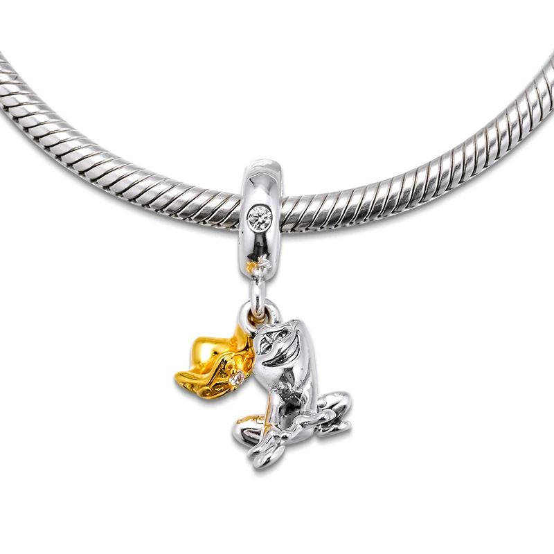 DIY Fits for Pandora Charms Bracelets 100% 925 Sterling-Silver-Jewelry Princess Tiana Frog Prince Hanging Beads Free Shipping
DIY Fits for Pandora Charms Bracelets 100% 925 Sterling-Silver-Jewelry Princess Tiana Frog Prince Hanging Beads Free Shipping