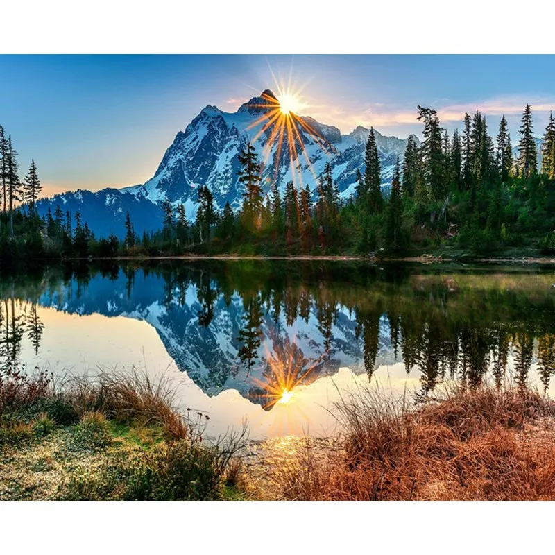 Painting By Number Landscape On Canvas With Frame DIY Craft Kit For Adults Oil Picture Railway Color Drawing Home Decoration Art
Painting By Number Landscape On Canvas With Frame DIY Craft Kit For Adults Oil Picture Railway Color Drawing Home Decoration Art