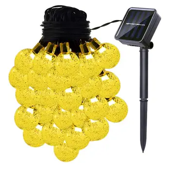 Solar energy lamp string lawn lamp 20LED bubble beads 8 mode decorative lamp Christmas courtyard color lamp
Solar energy lamp string lawn lamp 20LED bubble beads 8 mode decorative lamp Christmas courtyard color lamp