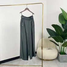 2021 Women Summer Fashion High Quality Solid Wide Leg Full Length Pants With Sashes
2021 Women Summer Fashion High Quality Solid Wide Leg Full Length Pants With Sashes