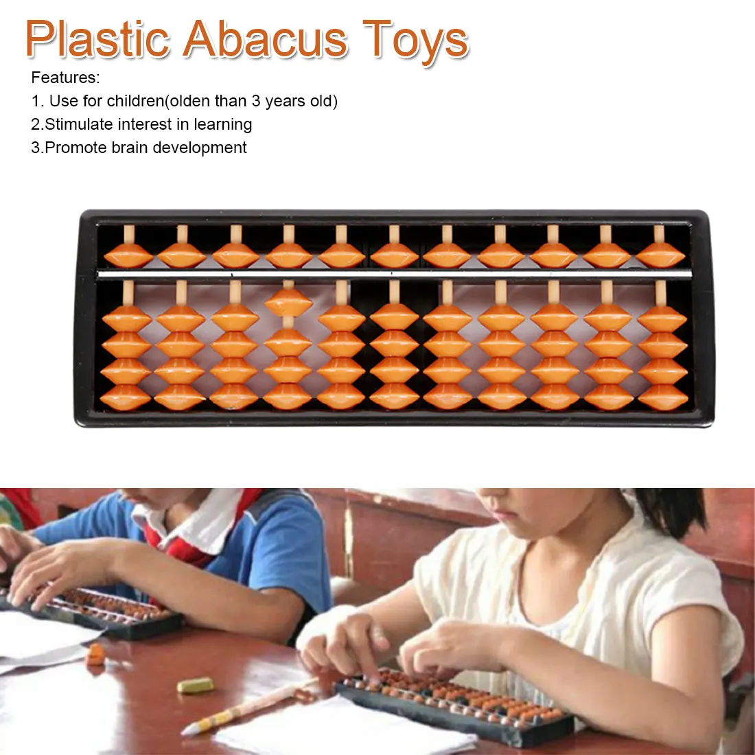 Chinese Traditional Abacus Educational Toys for children Abacus Toy 17 Digits Kid School Learning Math Arithmetic toy
Chinese Traditional Abacus Educational Toys for children Abacus Toy 17 Digits Kid School Learning Math Arithmetic toy