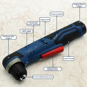 Rechargeable Electric Drill Adjustable Forward and Reverse Switching with LED Light Power Indicator JDH88
Rechargeable Electric Drill Adjustable Forward and Reverse Switching with LED Light Power Indicator JDH88