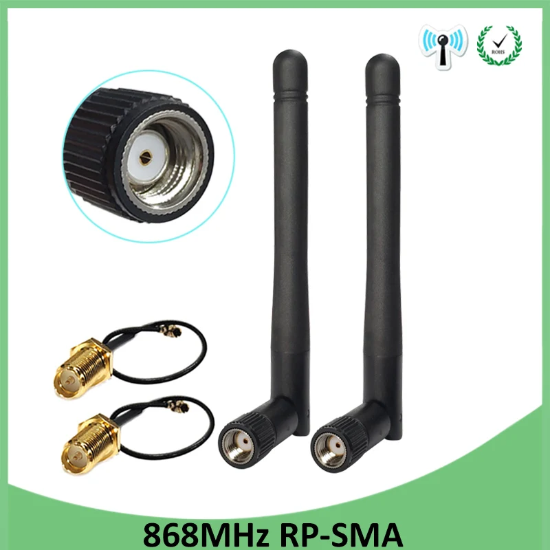 2pcs 868MHz 915MHz Antenna 3dbi RP-SMA Connector GSM 915 MHz 868 MHz antena antenne waterproof + SMA Male /u.FL Pigtail Cable
2pcs 868MHz 915MHz Antenna 3dbi RP-SMA Connector GSM 915 MHz 868 MHz antena antenne waterproof + SMA Male /u.FL Pigtail Cable