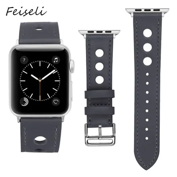 Feiseli For Apple Watch Strap Vintage Leather Replacement Watch Band 38mm 40mm 42mm 44mm Women Solid Color iwatch Wristband
Feiseli For Apple Watch Strap Vintage Leather Replacement Watch Band 38mm 40mm 42mm 44mm Women Solid Color iwatch Wristband