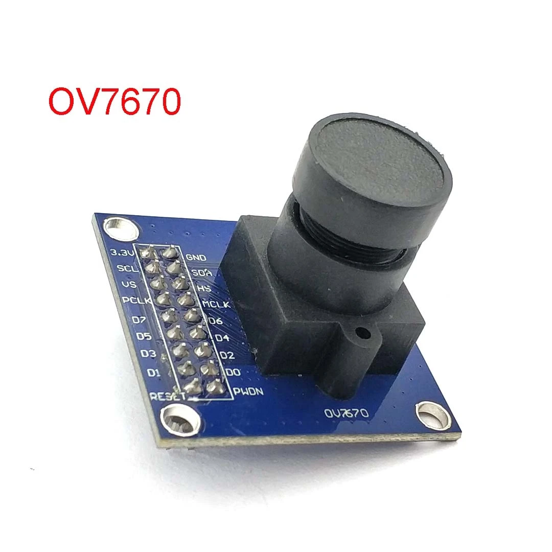 

OV7670 Camera Module OV7670 ModuleSupports VGA CIF Auto Exposure Control Display Active Size 640X480 For Arduino