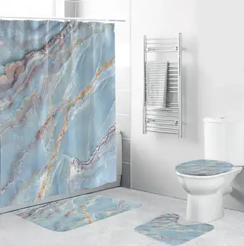 Bathroom Set Waterproof Shower Curtain Non-slip Mats Bath Carpets Toilet Seat Cover Lid Floor Mat Bathroom Decor 180cmx180cm
Bathroom Set Waterproof Shower Curtain Non-slip Mats Bath Carpets Toilet Seat Cover Lid Floor Mat Bathroom Decor 180cmx180cm