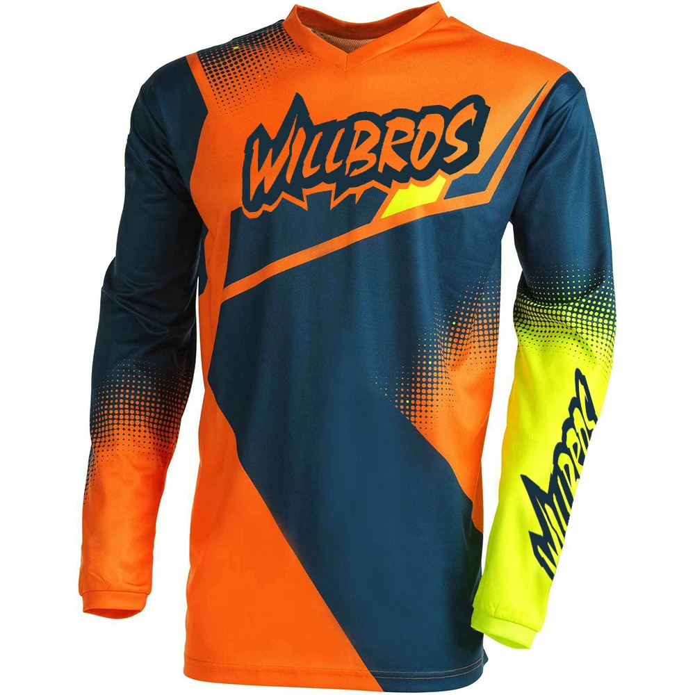 Motocross Racing Jersey Racewear Downhill Bike Offroad Cycling Long Sleeve Willbros Mountain Bicycle Summer T-shirt Mens
Motocross Racing Jersey Racewear Downhill Bike Offroad Cycling Long Sleeve Willbros Mountain Bicycle Summer T-shirt Mens
