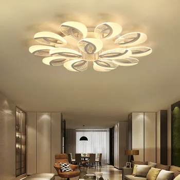 Modern Petal-shaped LED Ceiling Light Intelligent Remote Control Acrylic Iron Living Room Dining Room Bedroom Lamp
Modern Petal-shaped LED Ceiling Light Intelligent Remote Control Acrylic Iron Living Room Dining Room Bedroom Lamp