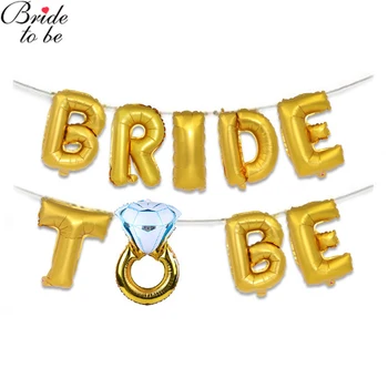 Wedding Bridal Shower Rose Gold Silver Bride To Be Letter Foil Balloons Diamond Ring Balloon for Hen Party Favors Decoration
Wedding Bridal Shower Rose Gold Silver Bride To Be Letter Foil Balloons Diamond Ring Balloon for Hen Party Favors Decoration