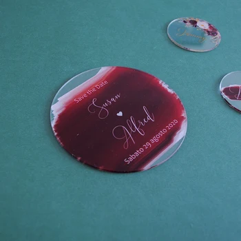 10pcs Elegant Round Shape Save The Date Card Hot Sell Acrylic Personalize Invitation Cards Cheap Price
10pcs Elegant Round Shape Save The Date Card Hot Sell Acrylic Personalize Invitation Cards Cheap Price