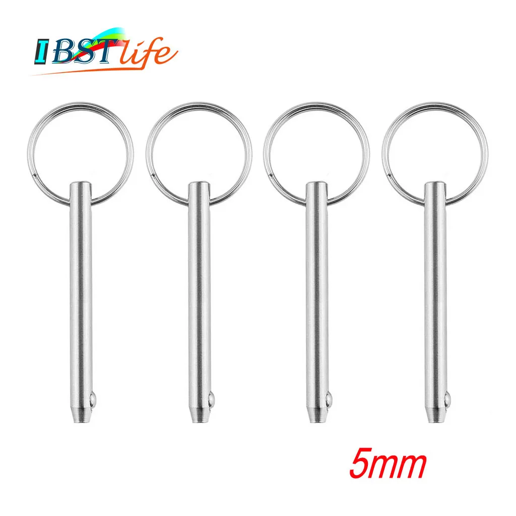4PCS 5mm Marine Grade 316 Stainless Steel Quick Release Ball Pin for Boat Bimini Top Deck Hinge Marine hardware Boat
4PCS 5mm Marine Grade 316 Stainless Steel Quick Release Ball Pin for Boat Bimini Top Deck Hinge Marine hardware Boat