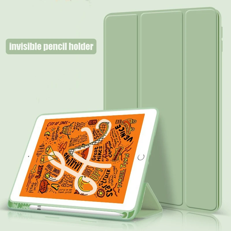 Soft silicone case For iPad mini 5 Mini 4 Smart Case Stand Auto Wake / Sleep With Pencil Holder 2019 7.9 A2124 A2125 A2126 A2133
Soft silicone case For iPad mini 5 Mini 4 Smart Case Stand Auto Wake / Sleep With Pencil Holder 2019 7.9 A2124 A2125 A2126 A2133