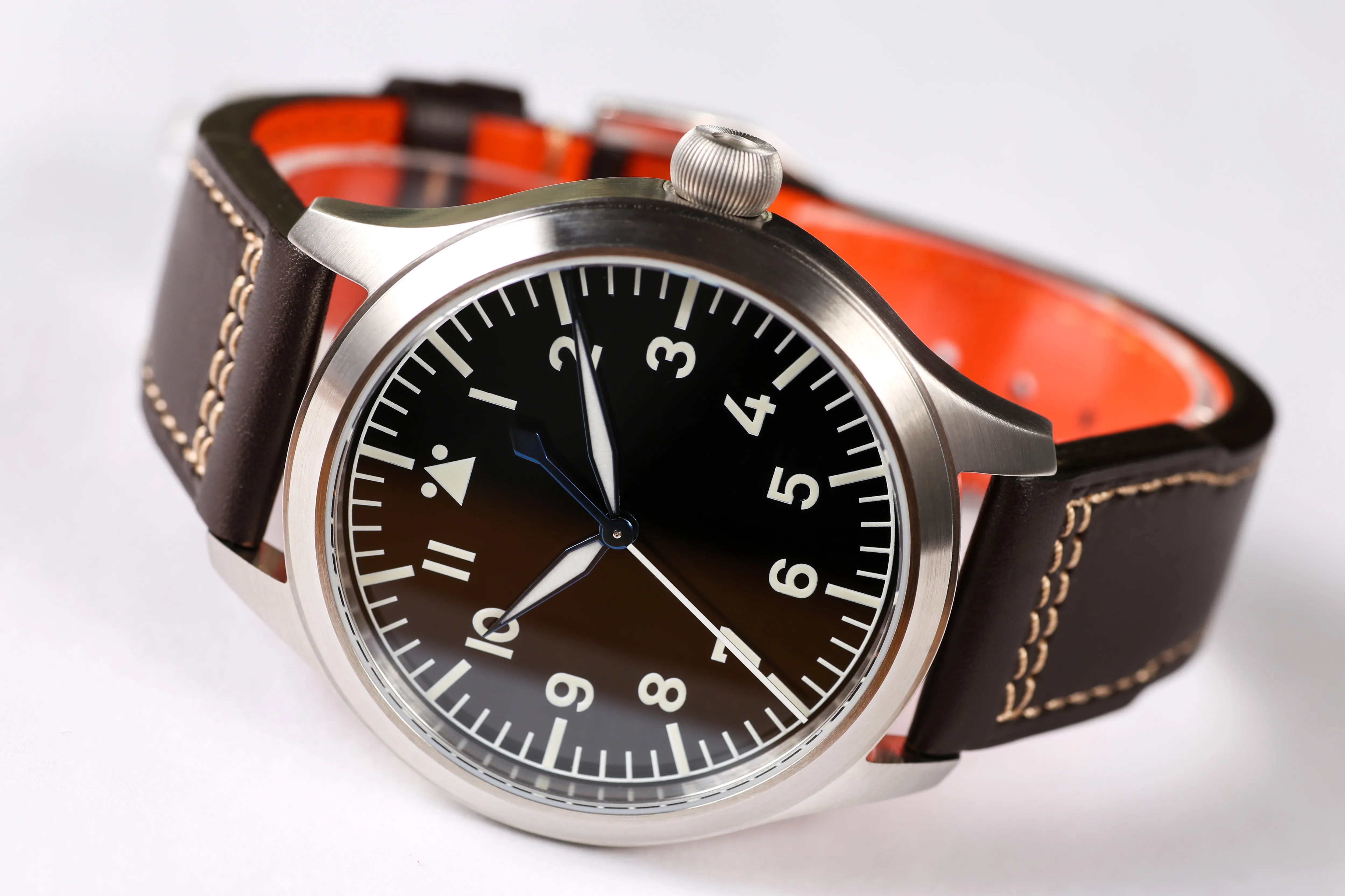 

ã€Escapement Timeã€‘Automatic ETA 2824-2 Movement Pilot Watch with Type-B or Type-A Black Dial and 42mm Case waterproof 300M