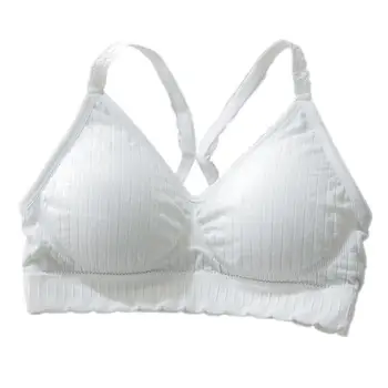 MISSKY Women Sport Bra Seamless Cross Beauty Back with Bra Pad Leak-proof Sleeping Underwear For Female Solid Color 
MISSKY Women Sport Bra Seamless Cross Beauty Back with Bra Pad Leak-proof Sleeping Underwear For Female Solid Color