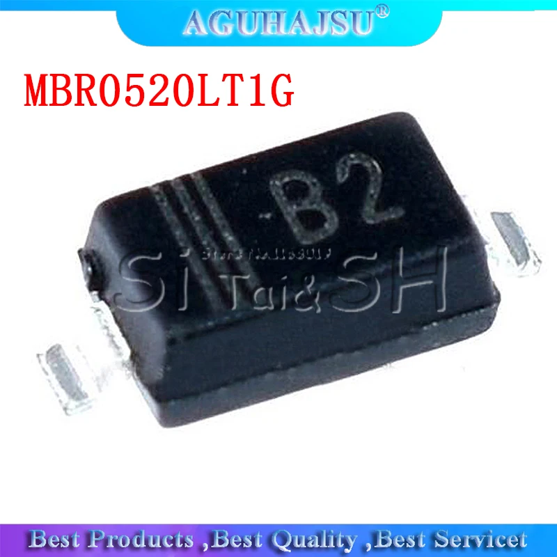 100 шт. MBR0520LT1G SOD123 MBR0520 SOD Mount Schottky Power Rectifier surface new and original | Электронные компоненты и