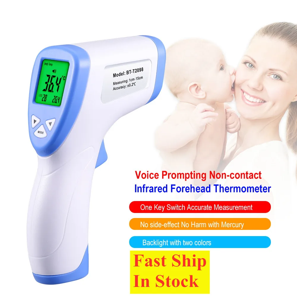 Infrared Thermometer Non-Contact Temperature Meter Gun Muti-fuction Baby/Adult Digital Termometer Forehead Termometer In Stock
Infrared Thermometer Non-Contact Temperature Meter Gun Muti-fuction Baby/Adult Digital Termometer Forehead Termometer In Stock