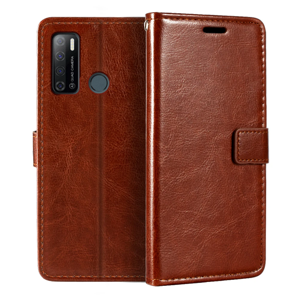 

Case For Tecno Pouvoir 4 Wallet Premium Leather Magnetic Flip Case Cover With Card Holder And Kickstand For Tecno Pouvoir 4 Pro