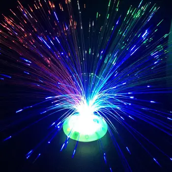 

Multicolor Glowing Optic Fiber Flower LED Night Light Home Bar Cafe Decor Lamp Valentine's Day present colorful Romantic