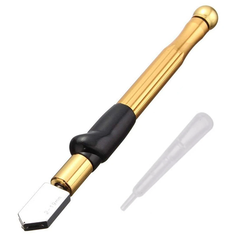 Glass Cutter Tool 2-19mm Automatic Oiling Professional Cutter for Thick Glass and Ceramic Tile Pencil Shape and Design
Glass Cutter Tool 2-19mm Automatic Oiling Professional Cutter for Thick Glass and Ceramic Tile Pencil Shape and Design