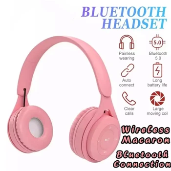 New Arrival Macaron Wireless Over Ear Headset Bluetooth Headphone HiFi Stereo with Microphone Support TF Card MP3 Player Walkman
New Arrival Macaron Wireless Over Ear Headset Bluetooth Headphone HiFi Stereo with Microphone Support TF Card MP3 Player Walkman