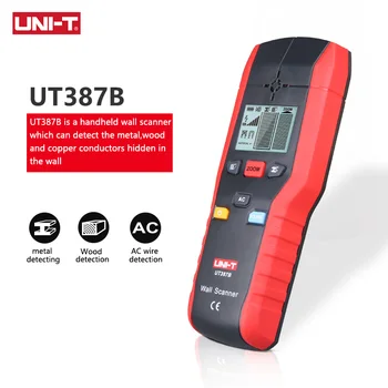UNI-T UT387B Wall Scanners Ferrous Meters Non-ferrous Metal detectors Copper wood Metal Detector Flashing LED Light Indication
UNI-T UT387B Wall Scanners Ferrous Meters Non-ferrous Metal detectors Copper wood Metal Detector Flashing LED Light Indication
