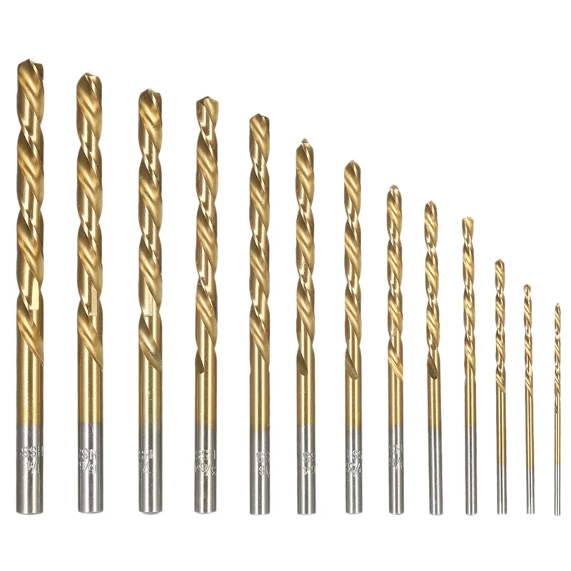 13Pcs Left Handed Drill Bit Set M2 Hss With Titanium Nitride Coating Tools For Electric Digital Drill Bits Accessories
13Pcs Left Handed Drill Bit Set M2 Hss With Titanium Nitride Coating Tools For Electric Digital Drill Bits Accessories