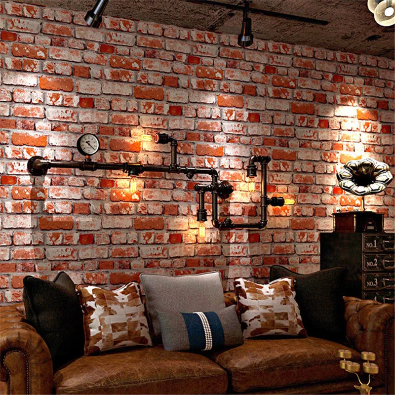 LUCKYYJ Retro imitation brick pattern Wallpaper cement loft graffiti industrial wind Internet cafe American red brick wallpaper
LUCKYYJ Retro imitation brick pattern Wallpaper cement loft graffiti industrial wind Internet cafe American red brick wallpaper