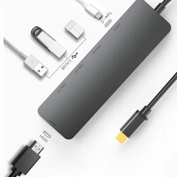 5 in 1 USB C Hub USB 3.1 Type-C Adapter 4K HDMI 100W PD 3 USB 3.0 5Gbps for MacBook Air 2020, HP Spectre Huawei P30 Pro NoteBook 
5 in 1 USB C Hub USB 3.1 Type-C Adapter 4K HDMI 100W PD 3 USB 3.0 5Gbps for MacBook Air 2020, HP Spectre Huawei P30 Pro NoteBook