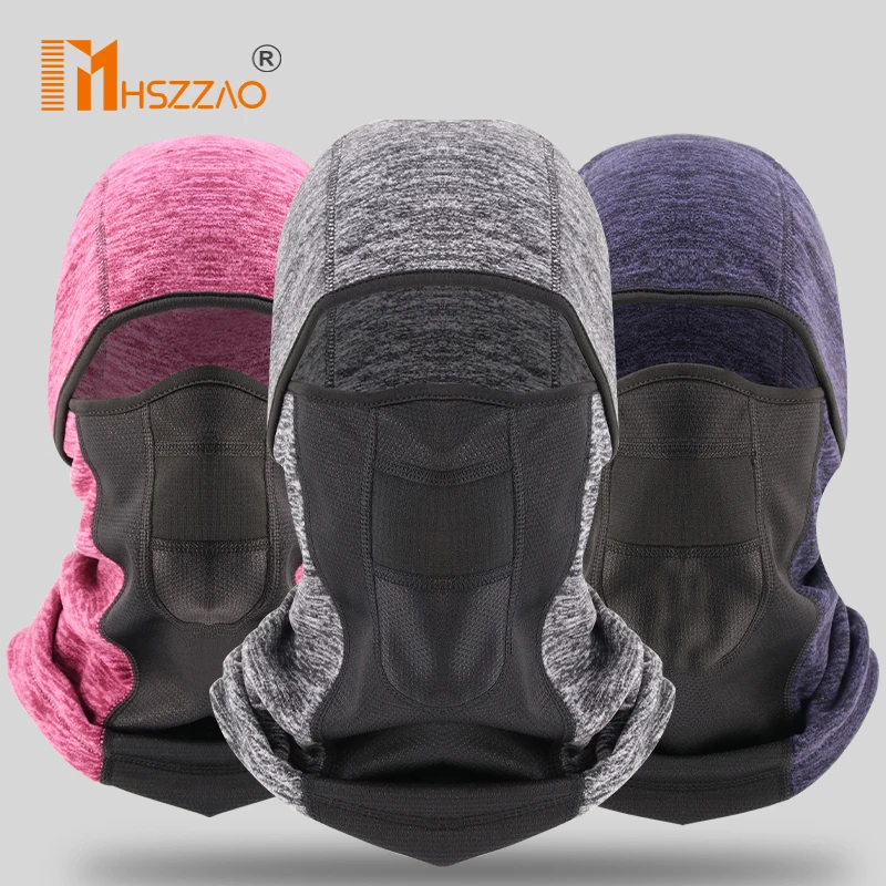 

Winter Fleece Cycling Warm Balaclava Full Face Mask Thermal Liner Sports Ski Bike Bicycle Snowboard Cold Face Shield Hat Scarf