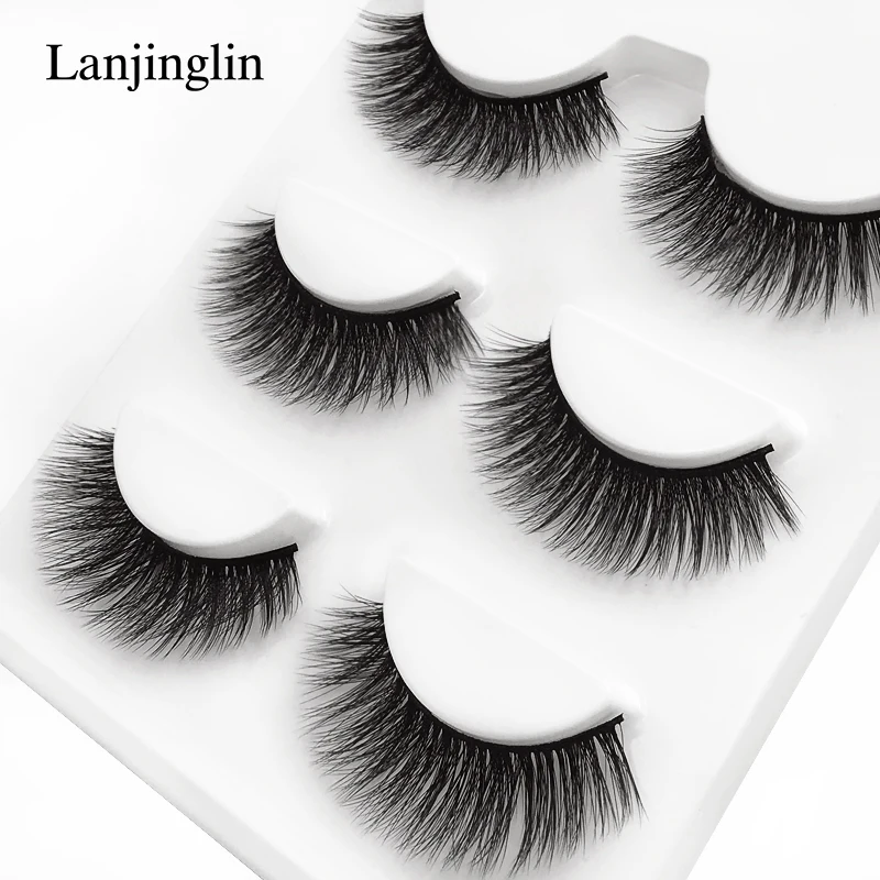Faux Cils 3 Pairs False Eyelashes Soft Natural Long Wispy Fluffy 3D Mink Lashes Handmade Makeup Tool Extension Fake Eye Lashes 42 H8b4d8ed7e31e42c9bf9fa8e0935df4e8O
