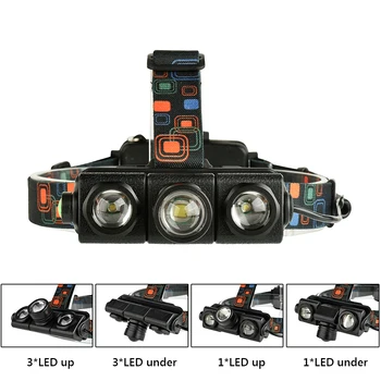 2XML T6 Headlight Flashlight 5000lm Zoom Waterproof Headlamp Lantern LED Head lamp Forehead Rechargeable 18650 Battery
2XML T6 Headlight Flashlight 5000lm Zoom Waterproof Headlamp Lantern LED Head lamp Forehead Rechargeable 18650 Battery
