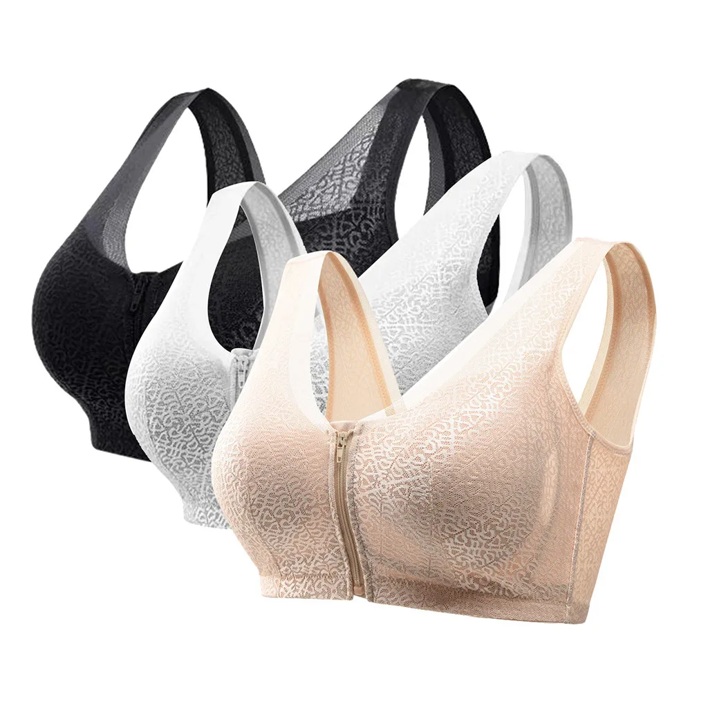 JAYCOSIN bra Women's Front Zipper Closure Wirefree Extra Breathable Silk Bra The Gentle Bra Curve Bra for women 20190814 M-2XL
JAYCOSIN bra Women's Front Zipper Closure Wirefree Extra Breathable Silk Bra The Gentle Bra Curve Bra for women 20190814 M-2XL