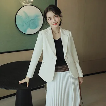 Temperament Business Women Blazers Jackets Long Sleeve Work Office Ladies Blazer Slim Single Button Business Female Blazer Coat
Temperament Business Women Blazers Jackets Long Sleeve Work Office Ladies Blazer Slim Single Button Business Female Blazer Coat