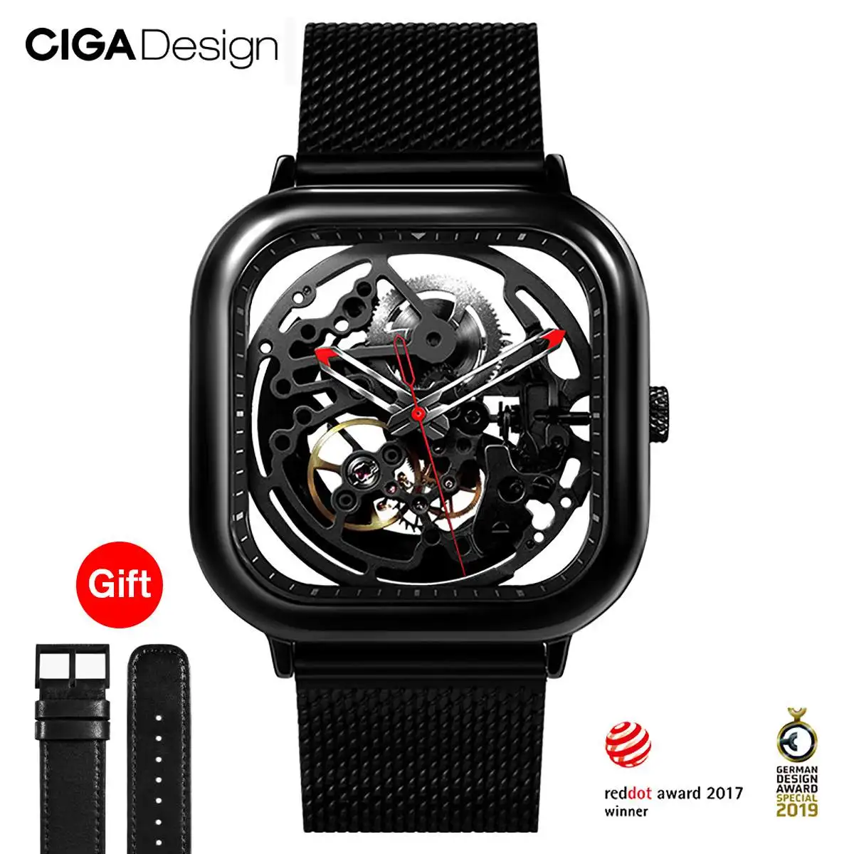 CIGA Design Top Design CIGA Watch Automatic Hollowing Mechanical Watch Square Mechanical Watch Men's Fashion Watches
CIGA Design Top Design CIGA Watch Automatic Hollowing Mechanical Watch Square Mechanical Watch Men's Fashion Watches