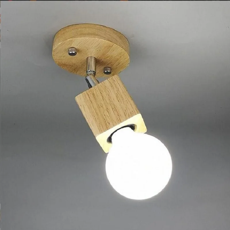 Фото Светодиодные современные потолочные светильники для детской комнаты деревянные