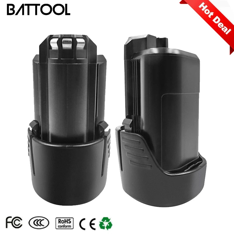 2 шт. 10 8 В/12 в 2500 мАч BAT411 литий ионная сменная батарея для Bosch BAT411A BAT412A GSR GDR Drill 607 336 013
