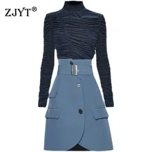 2022 Spring Runway Fashion Women's Suits with Skirt Long Sleeve Pullover Elastic Pleat Top High Waisted Skirt 2 Piece Dress Set
2022 Spring Runway Fashion Women's Suits with Skirt Long Sleeve Pullover Elastic Pleat Top High Waisted Skirt 2 Piece Dress Set