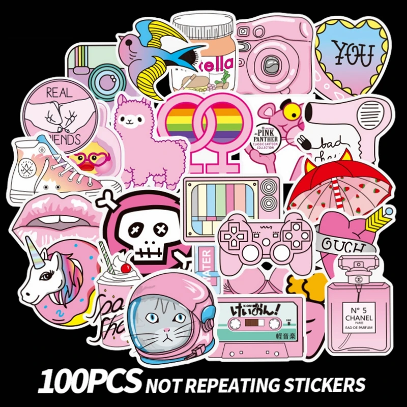 100pcs/pack Mini Pink Girls Fun Sticker toys PVC Waterproof Sticker DIY for Children For Moto Car & Suitcase Laptop Guitar Phone
100pcs/pack Mini Pink Girls Fun Sticker toys PVC Waterproof Sticker DIY for Children For Moto Car & Suitcase Laptop Guitar Phone