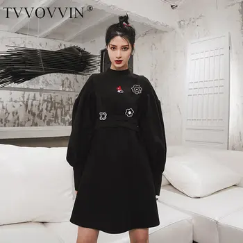 loose Elegant Black Dress Women Long Sleeve Wild Half-high Collar Dresses Loose Vintage Women Clothes 2020 Spring Autumn ZLL4737
loose Elegant Black Dress Women Long Sleeve Wild Half-high Collar Dresses Loose Vintage Women Clothes 2020 Spring Autumn ZLL4737