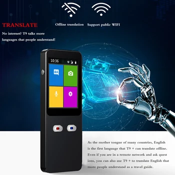 2020 T9+ 137 Language Translator Intelligent WiFi/Offline Instant Pocket Voice Translation Bar For Travelling Learning Business
2020 T9+ 137 Language Translator Intelligent WiFi/Offline Instant Pocket Voice Translation Bar For Travelling Learning Business